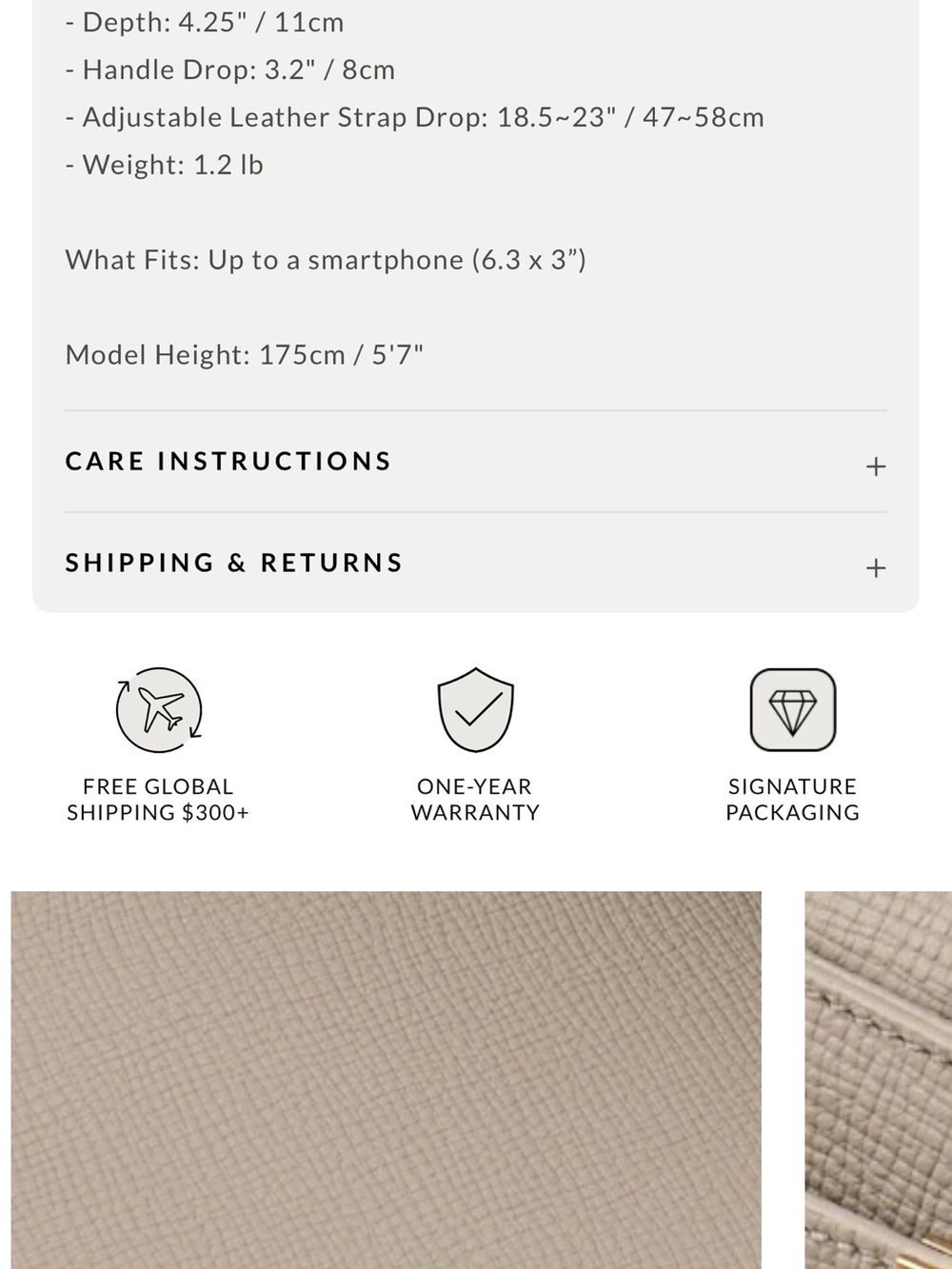 NWT Parisa Wang Madison Micro Top Handle in taupe - Picture 4 of 12